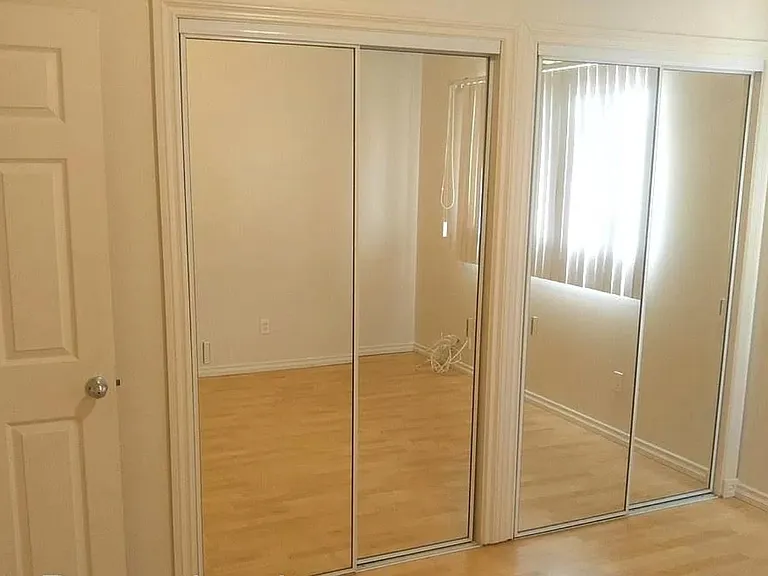 1st Bedroom, huge double closet with mirrored doors