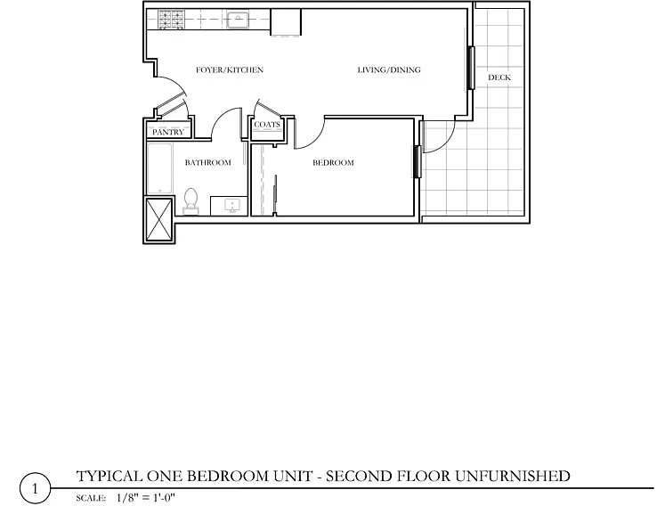 Floor plan 1b1ba 563 balcony