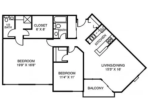 Floor plan 2E Balsam Fir
