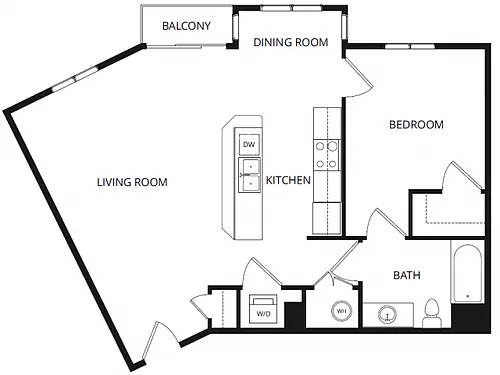 Floor plan 1X1F