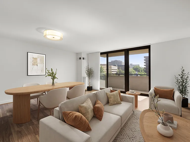 Living/Dining to Balcony - Virtually Staged