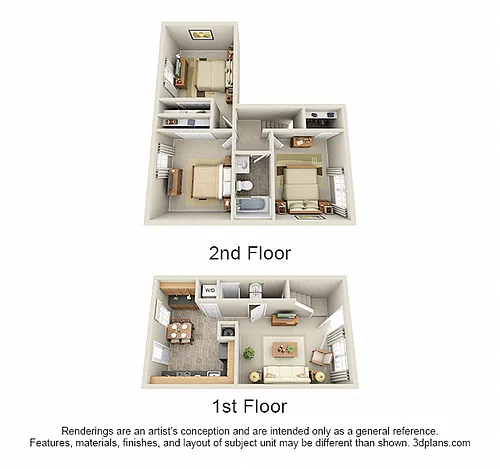 Floor plan Redwood Townhouse