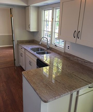 Kitchen open to dining room