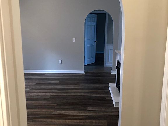 The view from the guest bathroom off of the living room. Guest bedrooms are to the left and right of this picture.