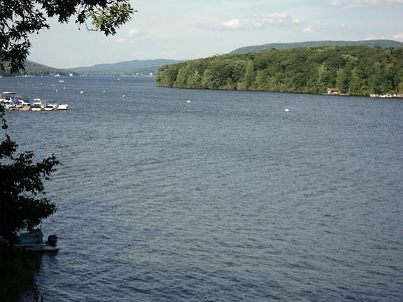 Facing north toward NY state side of lake