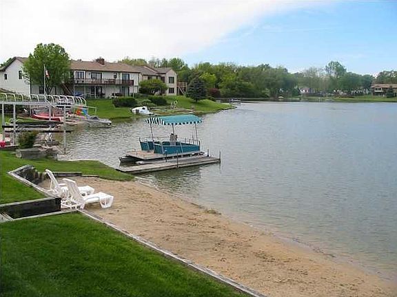 Private beach and dock