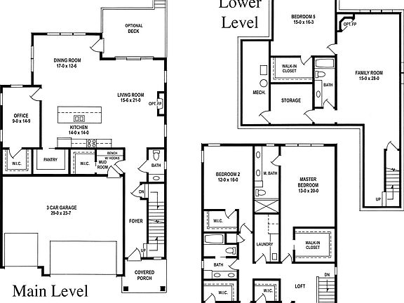 Huntington Floor Plan W Office Basement