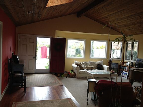 Vaulted ceilings & skylight