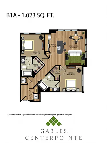 Floor plan B1A