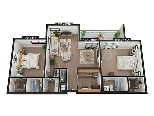 Floor plan Orange Blossom