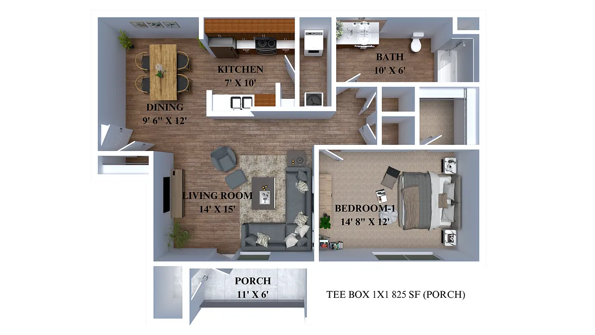 Floor plan The Tee Box