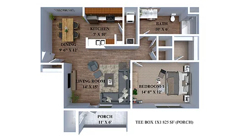 Floor plan The Tee Box