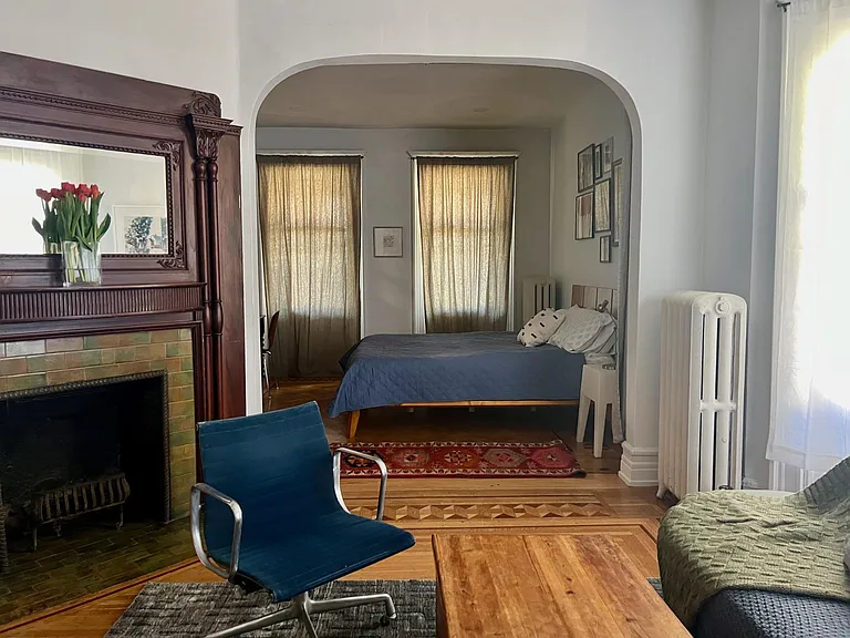This front room could also be a living room. Right now it is set up as a second bedroom.