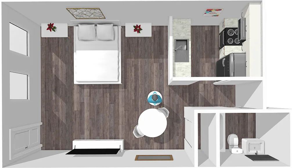 Floor plan 0 Bedroom, 1 Bathroom