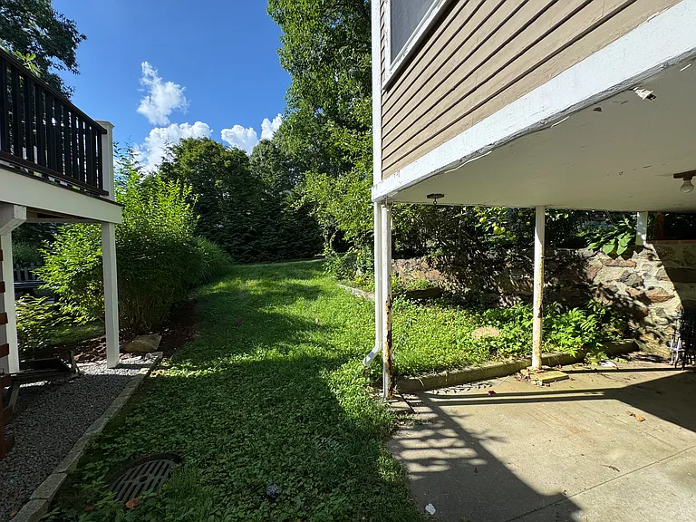 backyard with covered patio