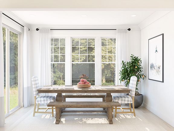 Light filled dining area