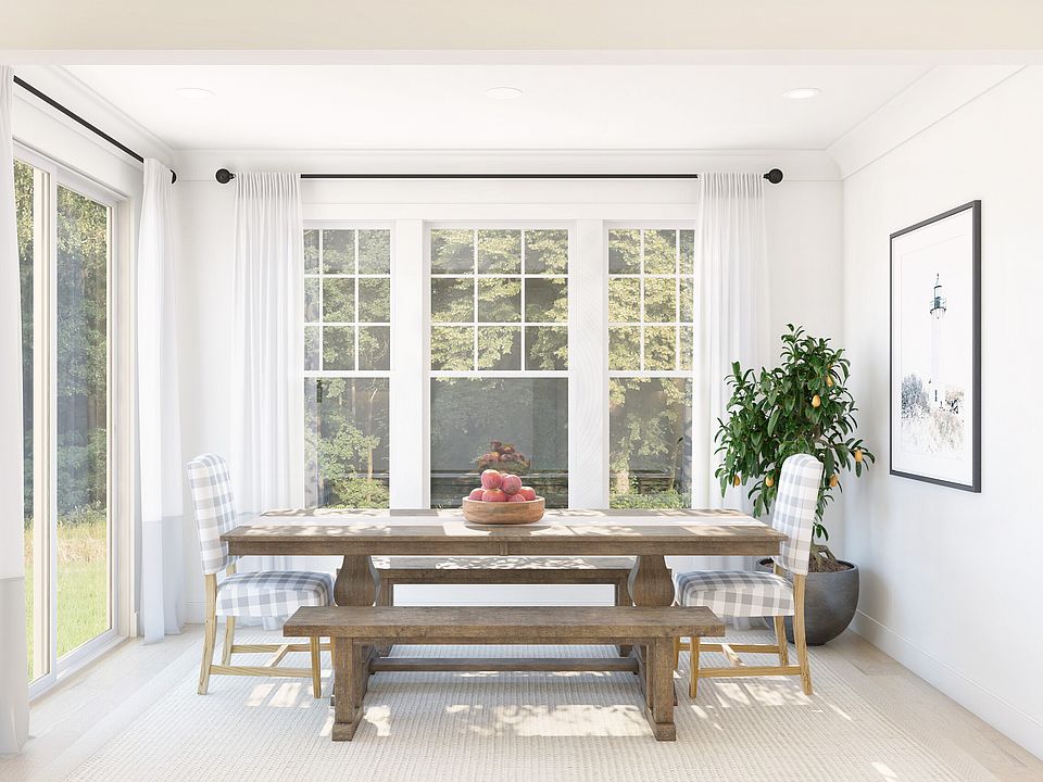 Light filled dining area