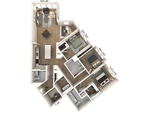 Floor plan C6D-Signature