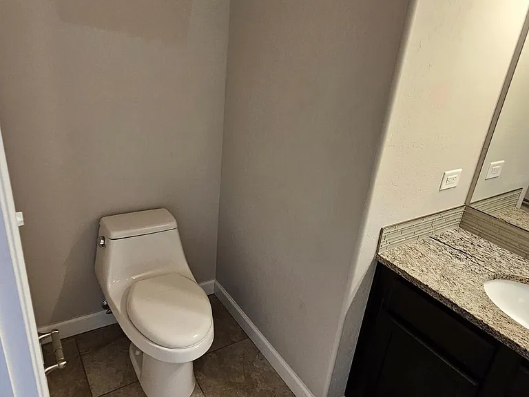 Powder bath commode area downstairs