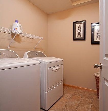 Bedroom level laundry