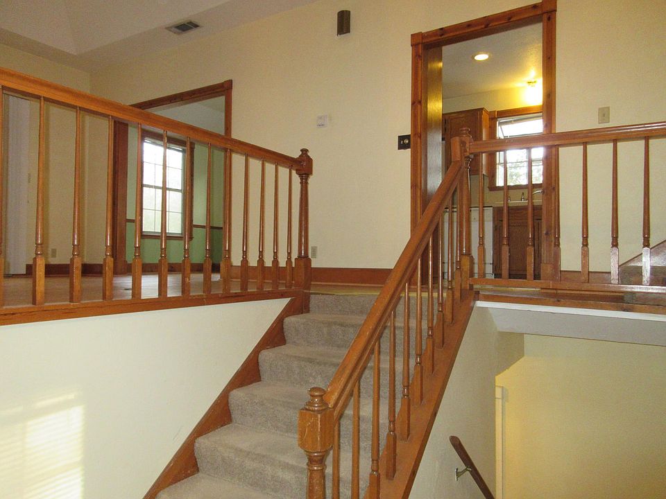 Shot from entry foyer.  Up these stairs are the common areas