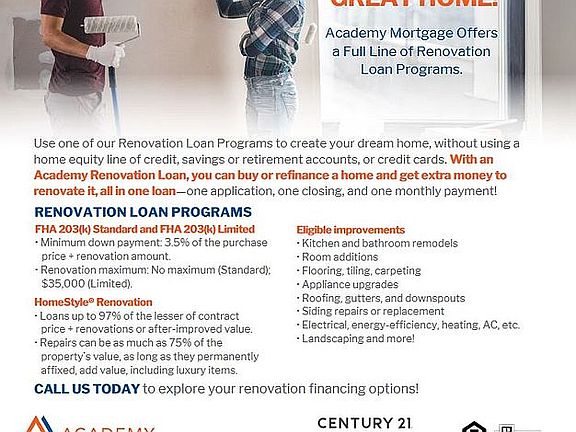 Consider a 203k Loan