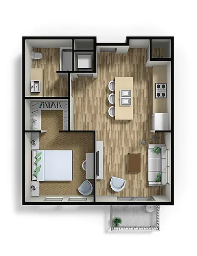 Floor plan 1X1