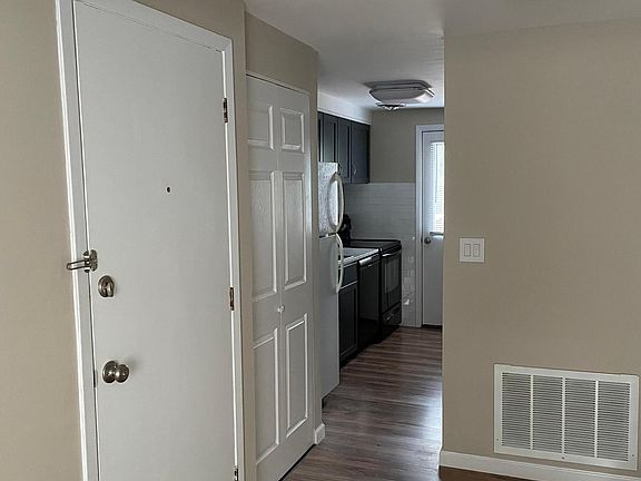 entrance, kitchen, dining area