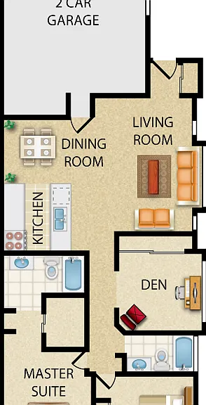 Plan C - Villa Floorplan Diagram