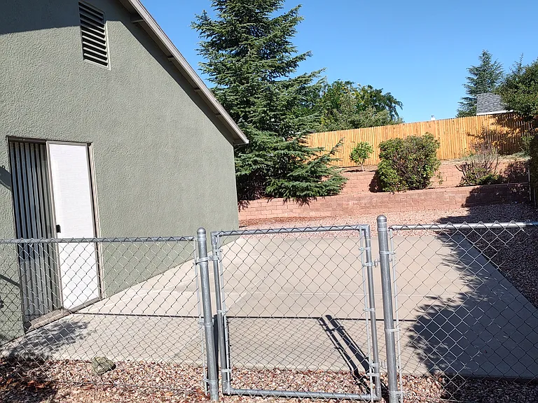 Large private yard and patio