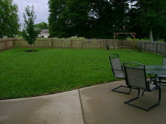 Large private back yard