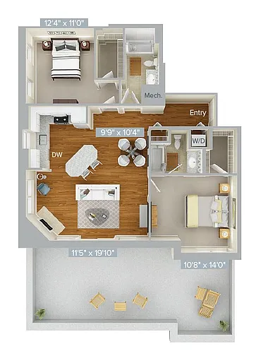 Floor plan B13-1186-2