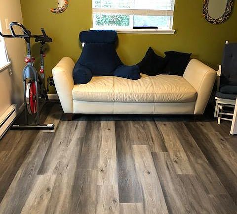 Bedroom with side door to laundry