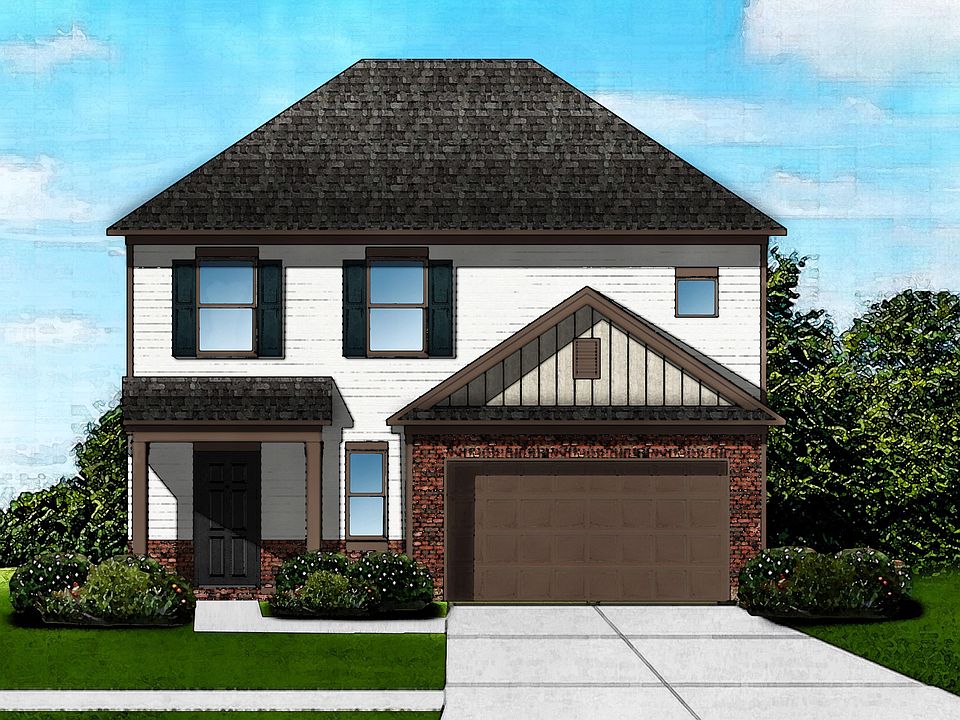 Hawthorne EL_A2 Brick Front Watercolor