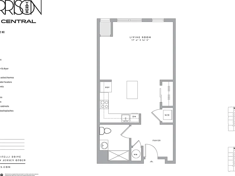 A1B5 floor plan Harrison Yards