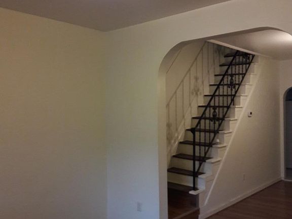 View of staircase from living room