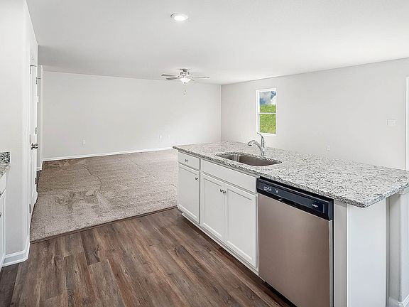 Open concept floor plan