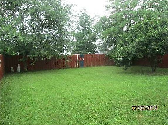 Large fenced back yard