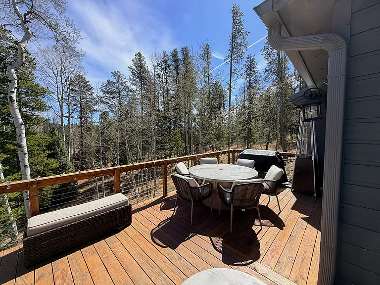 Large outside deck
