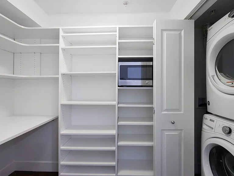 Simplify your routine with a washer and dryer inside your home.