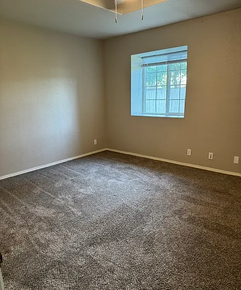 bedroom on main floor off of the living room