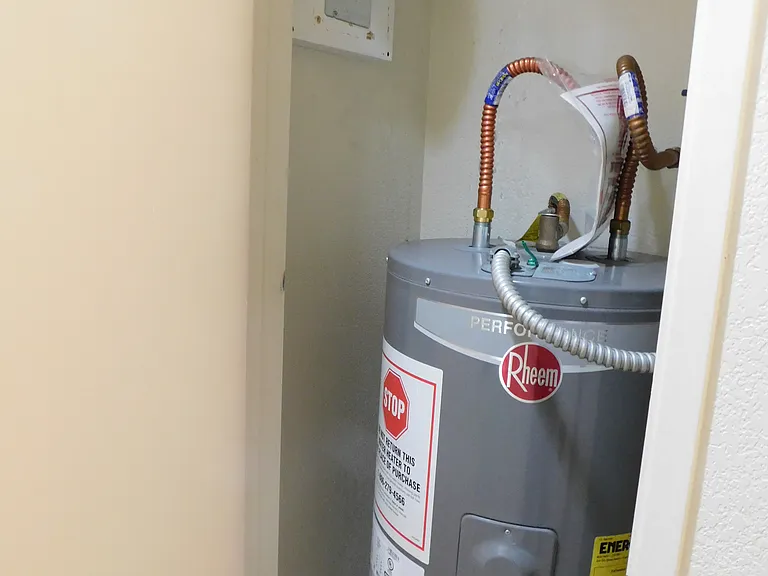 Water heater in rental unit.
