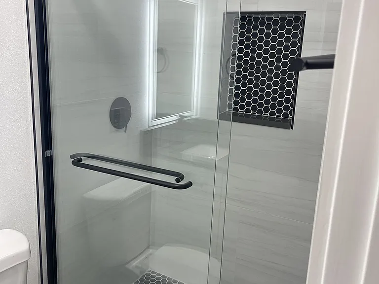 master shower room.