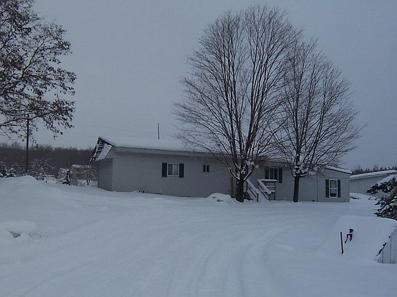 Winter front of home