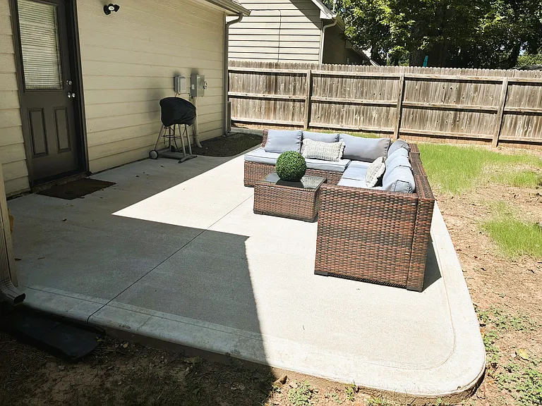 Sitting area on patio.
