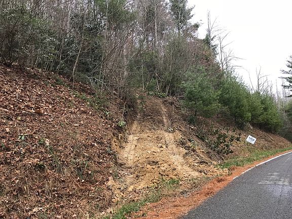 entrance roughed in at road