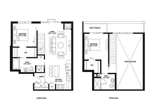 Floor plan CCL2 - Two-Story Loft