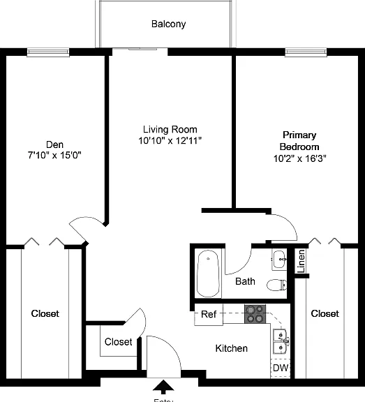 One Bedroom Den One Bedroom Den