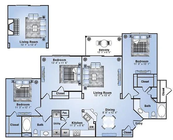 Floor plan 3x2AcT1