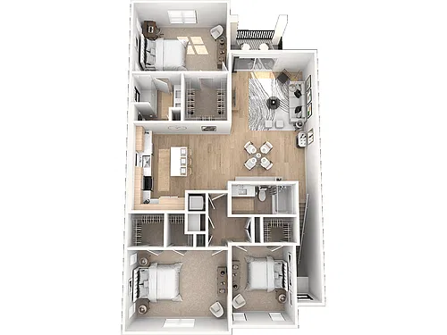Floor plan The Estero (Attached Garages Available)